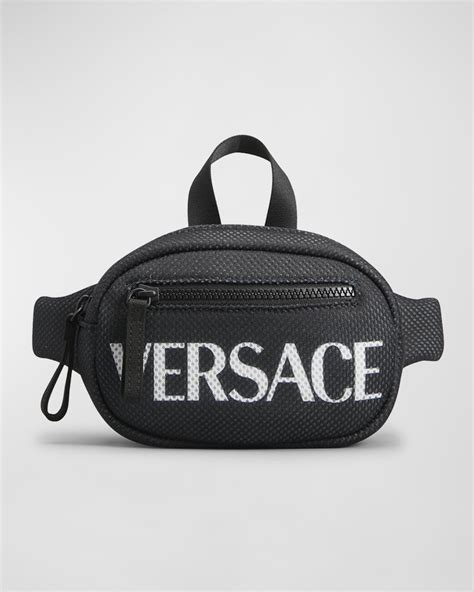 versace logo-print belt bag